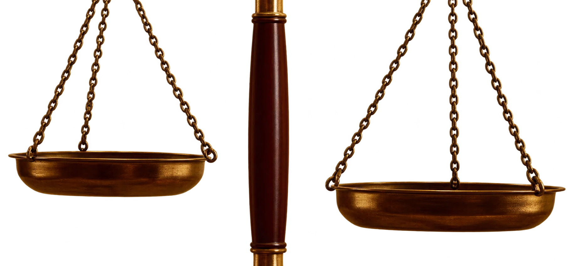 Balance de la justice en laiton