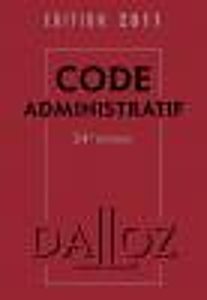Couverture du Code administratif, publié par Dalloz, sur fond bleu et blanc.