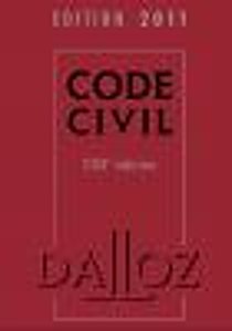 Couverture du Code civil Dalloz, édition 2011.