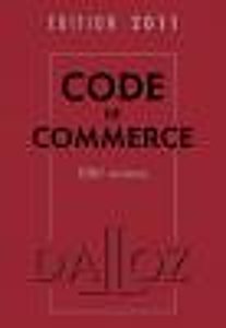 Couverture bleue du Code de commerce, édition 2011, publié par Dalloz.