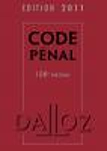 Couverture bleue du Code pénal, édition 2011, publié par Dalloz.
