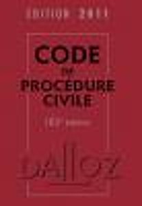 Couverture bleue du Code de procédure civile, édition 2011, publié par Dalloz.